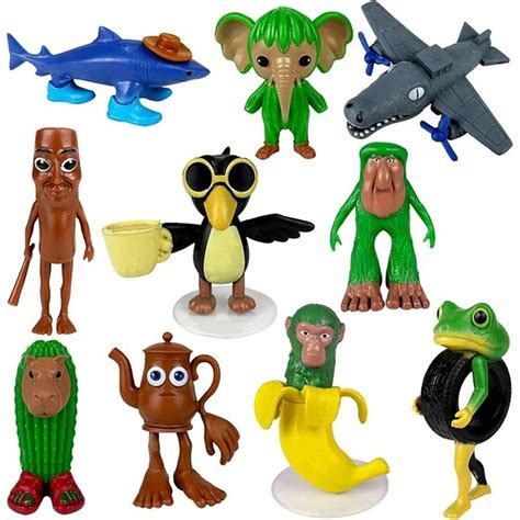 Conjunto de 10 bonecos de ação italianos Brainrot, bonecos ...