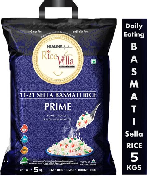 Healthy Rice Villa 11-21 Sella Basmati Rice Prime 5Kg Basmati Rice ...