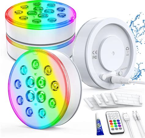 Amazon.com: U UZOPI Pool Lights, 2023 Upgraded Rechargeable Submersible ...