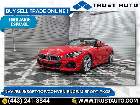 Used 2020 BMW Z4 sDrive30i Soft-Top Convertible w/M Sport Pkg for sale in Sykesville, MD at ...