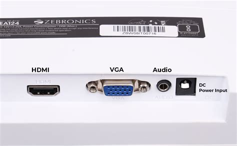 ZEBRONICS EA124 LED Monitor, 24 inch (60.4cm), 250 nits, 100Hz, FHD ...