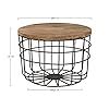 Priti Wooden Round Coffee Table for Living Room Tea Table for Living ...