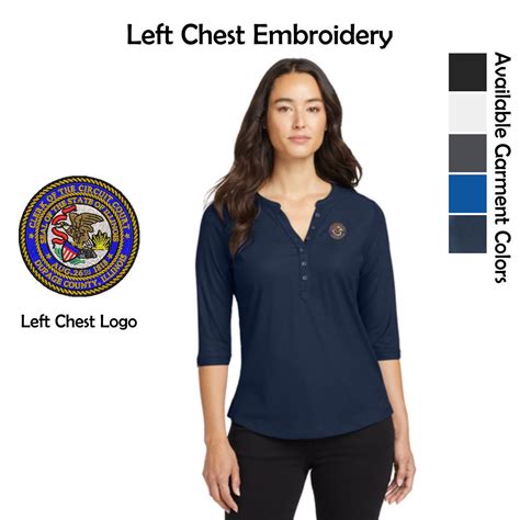 Dupage Clerk Ladie Jewel Henley | HyperStitch, Inc