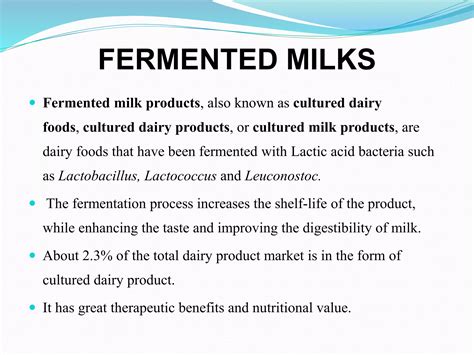 Fermented milk 1 | PPTX