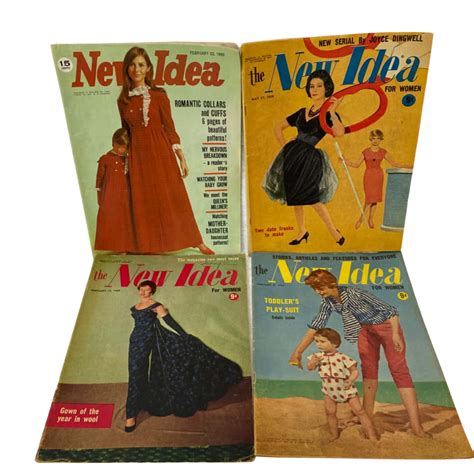 4 x New Idea Magazines 1959 & 1969(s)