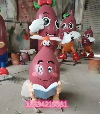 玉林番薯基地卡通玻璃钢红薯小人物雕塑厂家_中科商务网