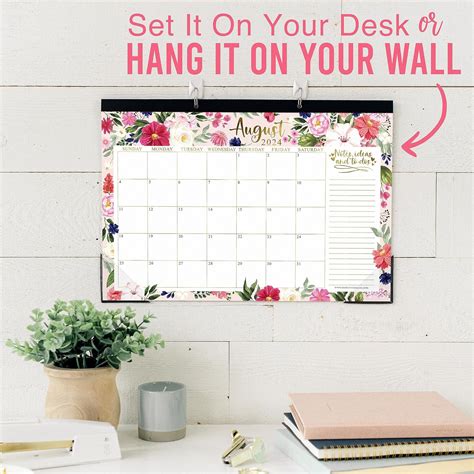 Hadley Designs Floral Teacher Desk Calendar 2024-2025 - Academic India ...
