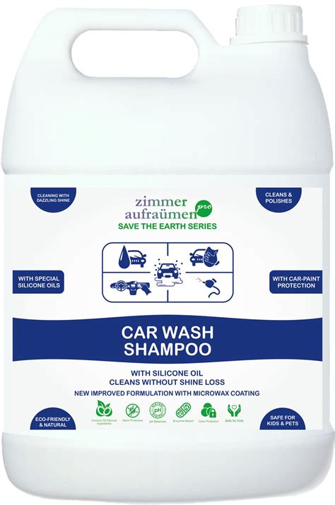 Zimmer Aufraumen Pro Car Wash Shampoo with Silicone Oil 5Lit. : Amazon ...