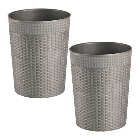 Kuber Industries Plastic Pack of 2 Manual-Lift Dustbin for Kitchen ...