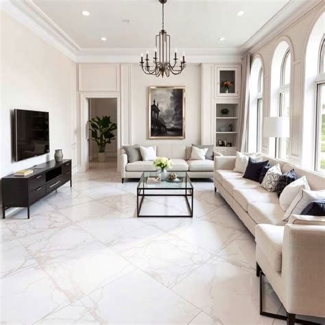 20 Marble Floor Living Room Ideas for A Luxurious Look