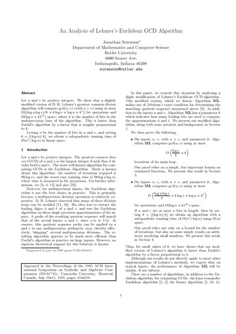 GCD Using Euclidean Algorithm 的图像结果