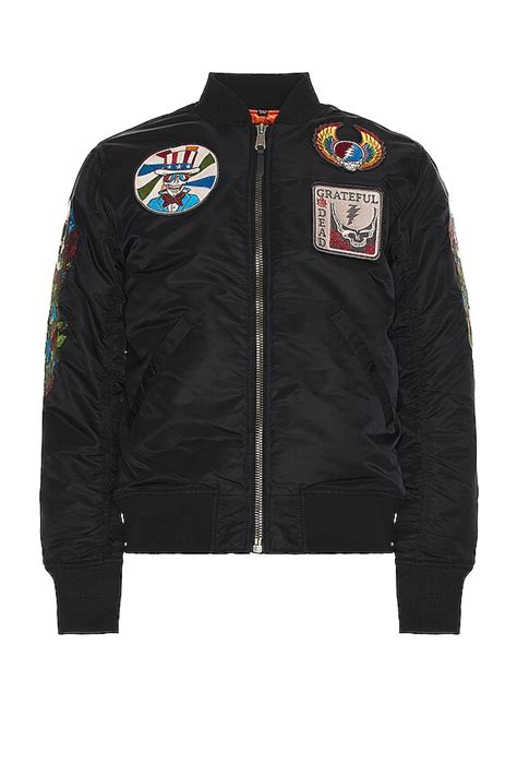 Schott NYC x Grateful Dead Tour Jacket in Black | REVOLVE