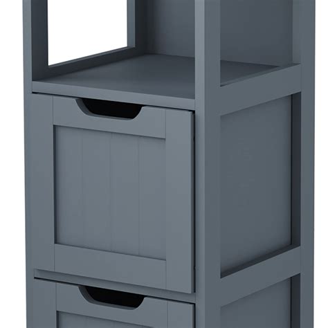 HOMEFORT Bathroom Storage Cabinet, Slim Tall Cabinet, Narrow Floor ...