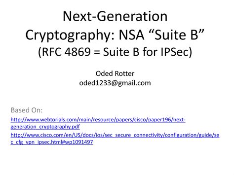 Nsa suite b | PPTX