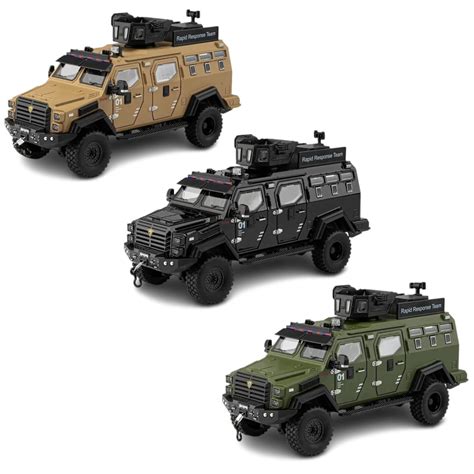 Scale 1:24 Die-Cast Armored SWAT Vehicle Toy–Rapid Response Team ...