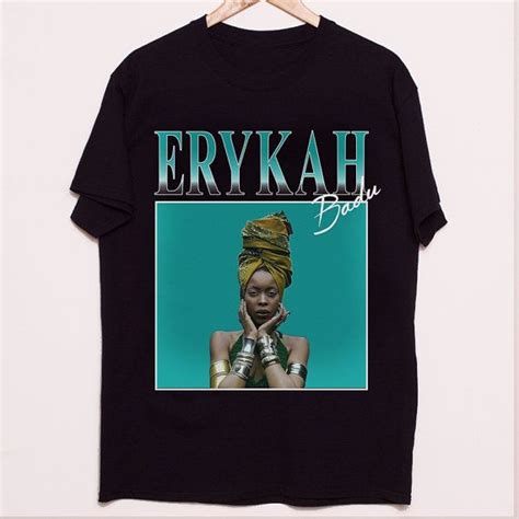 Men's premium Erykah black Tee by DESIGNSAUVAGE on Etsy | Vintage rap ...