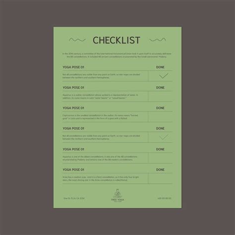 Exercise List Template 的图像结果