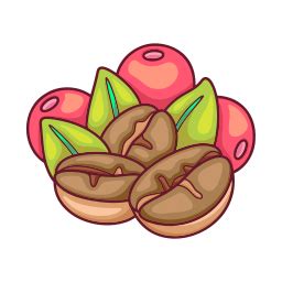 Coffee beans Stickers - Free farming and gardening Stickers