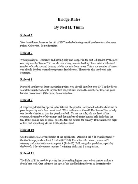 Image result for Contract Bridge Rules