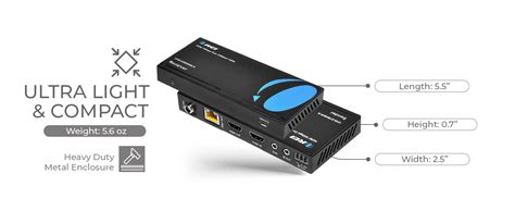 Orei 4K HDMI Over Ethernet Extender Balun - HDBaseT UltraHD 4K @ 60Hz 4 ...