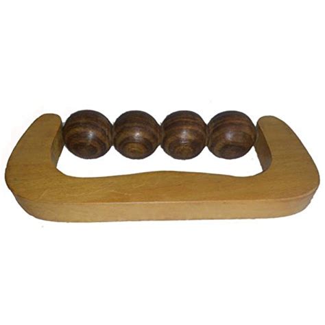 PEBBLE CRAFTS Wooden Massager, Handheld Body Calf massager, Acupressure ...