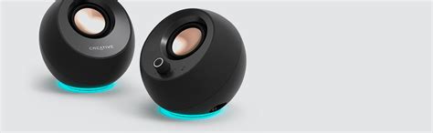 Creative Pebble Pro (Black) Minimalist 2.0 USB-C Computer Speakers with ...