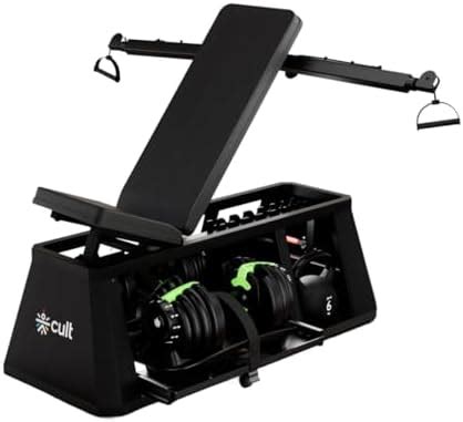 Cult 4 in 1 Multi Home Gym with Cable Crossover, Adjustable Bench ...