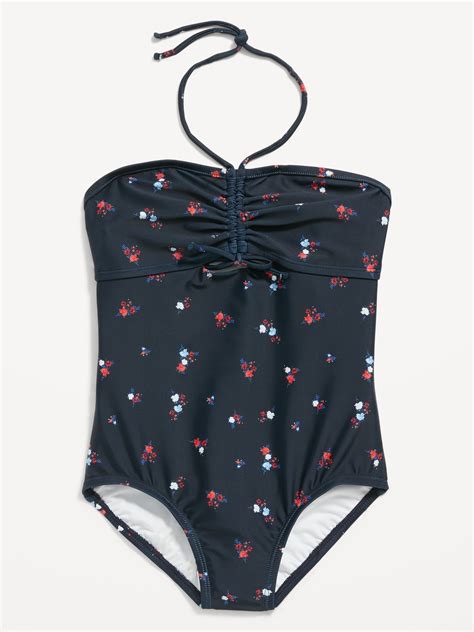 Halter One Piece Swimsuit Navy Blue at Angel Santucci blog
