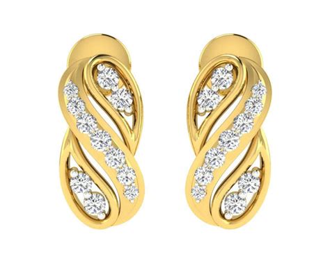 Buy Celina Diamond Earrings in Gold | Endear Jewellery – Jewelslane