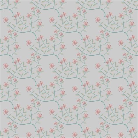 Flat design small flower pattern design | Premium Vector