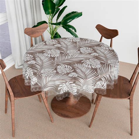 Buy Kuber Industries Round Table Cover | PVC Table Cloth for Round ...