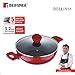 Buy Bergner Bellini+ Pressed Aluminium Non-Stick Kadhai with Glass Lid ...
