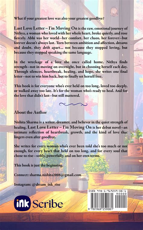 Last Love letter - I'm moving on – Inkscribe Store