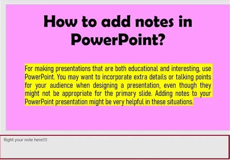 Add Notes to PowerPoint Slides 的图像结果