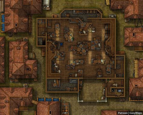 Image result for Small Town Square Map RPG