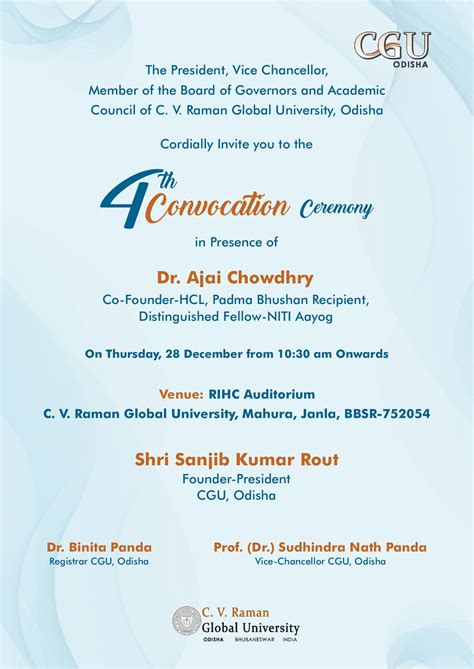 CGU Convocation