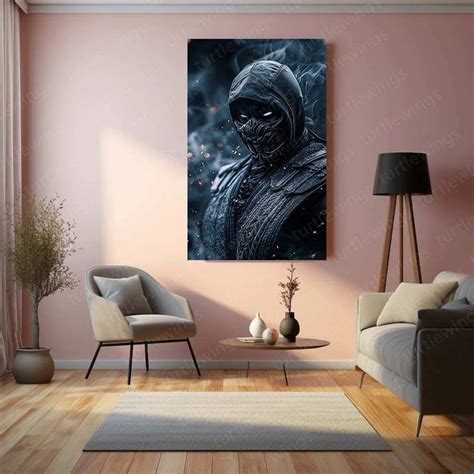 Noob Saibot – Full-Body Mortal Kombat Metal Poster by Mundex – TURTLEWINGS