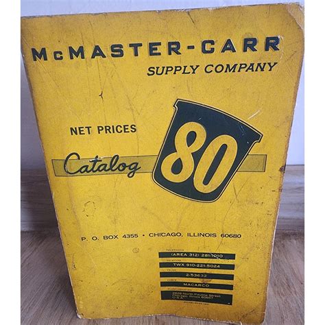 1974 Mcmaster-carr Supply Company Catalog 80 Asbestos Tools Hardware ...