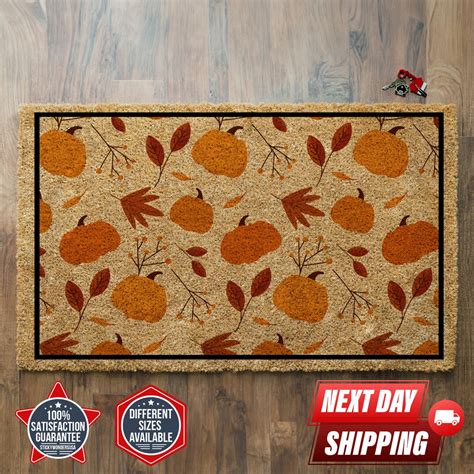 Fall Doormat, Autumn Decor, Fall Porch Decor, Coir Doormat, Colorful ...