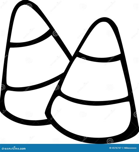 Candy Corn Clip Art Black And White