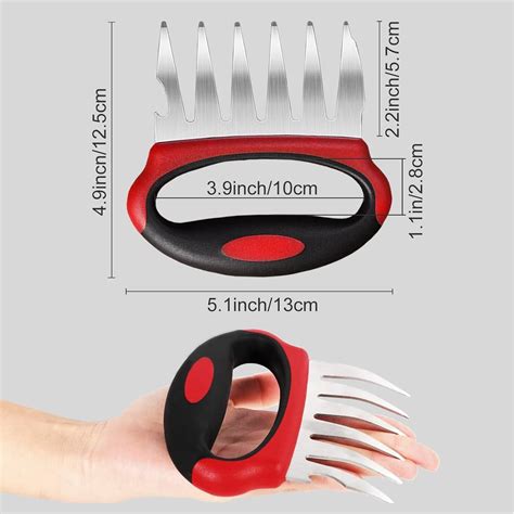 Buy cfmour Meat Shredder Claws for BBQ - Set of 2 Stainless Steel Meat ...