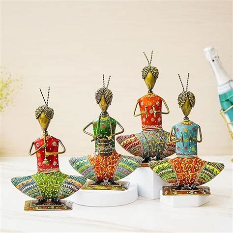 Buy SIA SPACE SHOPPING Chateau Sitting Musician Metal Hand Painted ...