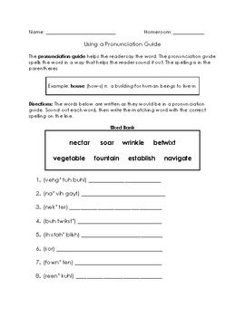 Image result for Dictionary Pronunciation Guide