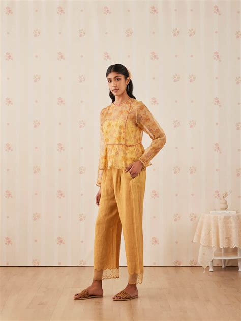 Sunshine Organza Blouse: Shop Elegant Silk Blouses