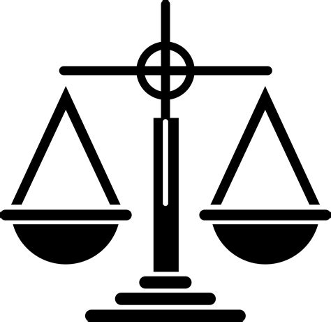 Clipart - Scales Of Justice Icon
