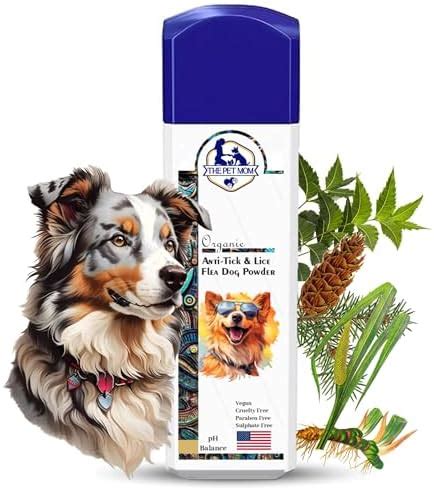 The Pet Mom Anti-Tick, Lice & Flea Dog Powder for Soft & Conditioned ...