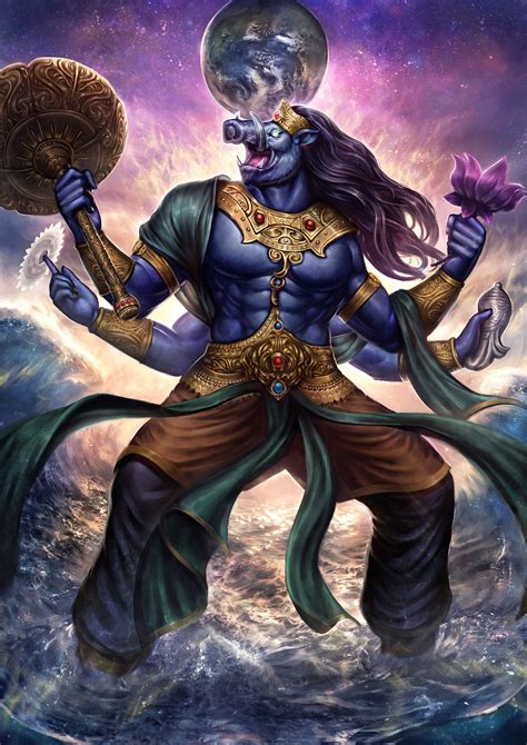 Commission work 2018 | Varaha, Lord vishnu wallpapers, Vishnu