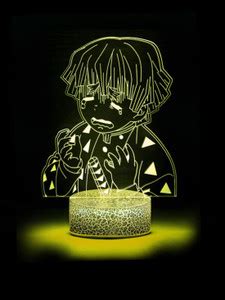 ComicSense Demon Slayer Anime Crying Zenitsu Led Lamp, 16 Color ...