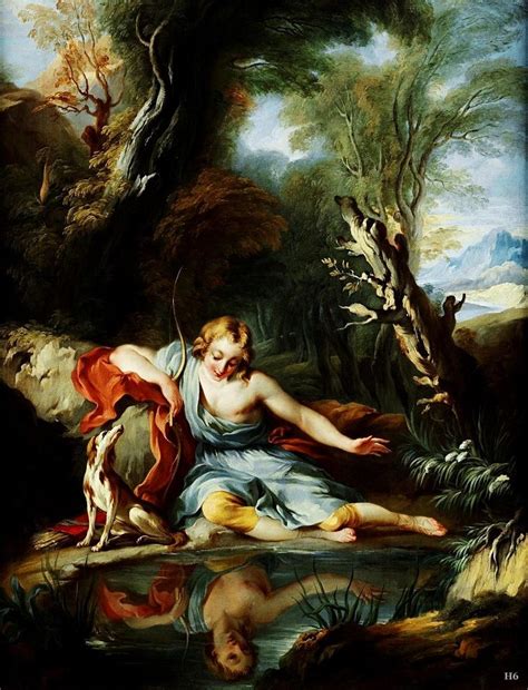 Greek Mythology Paintings Narcissus