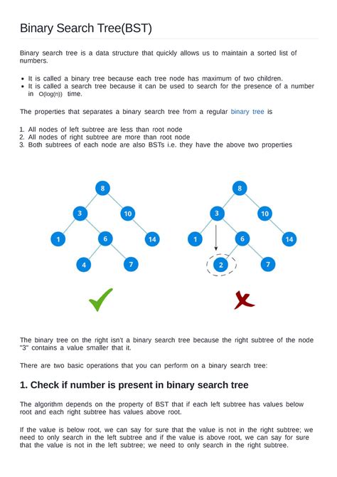 DSA Binary Search Tree(BST) - Binary Search Tree(BST) Binary search ...